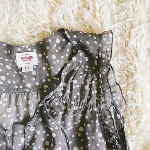 MOSSIMO Sheer Button Up Sleeves Blouse